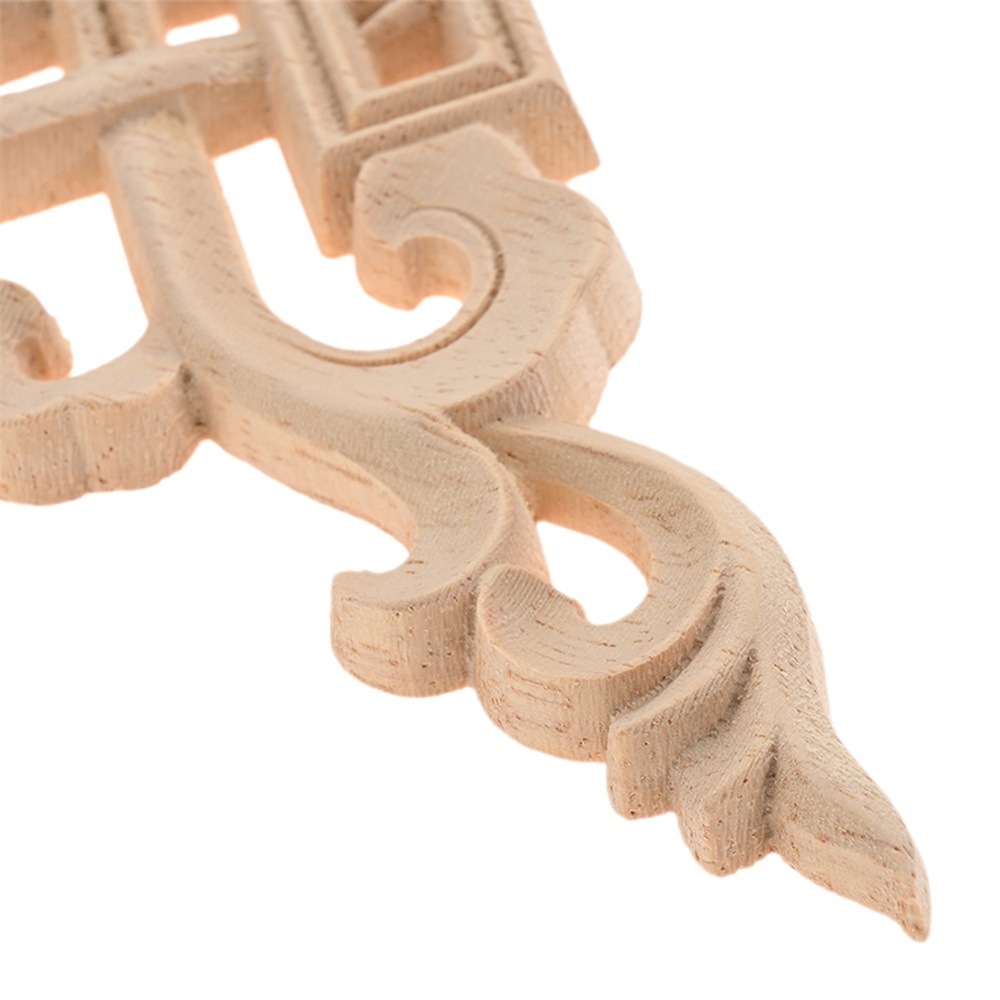 Lot De 5 Appliques Décoratives En Bois Sculpté - 1x15x15cm + 4x10x10cm - Pour Meubles/murs