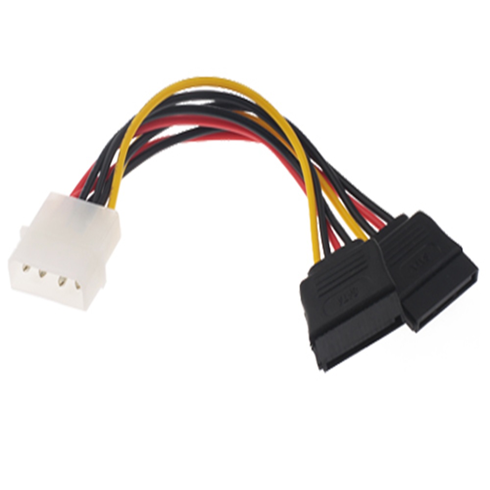 Pin IDE to 2 Serial SATA ATA Y Splitter Power Cable  