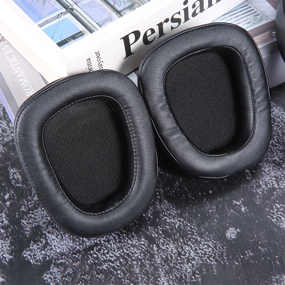 Earpad/Headband Black for Logitech G633 G933 Headset Protein Leather/Mesh Cotton