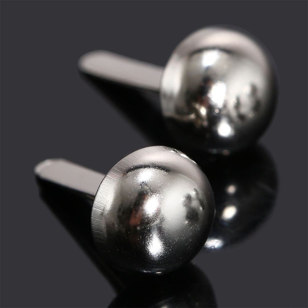 100Pcs Silver Round Dome Head Upholstery Nails Tacks Studs Furniture Decorative