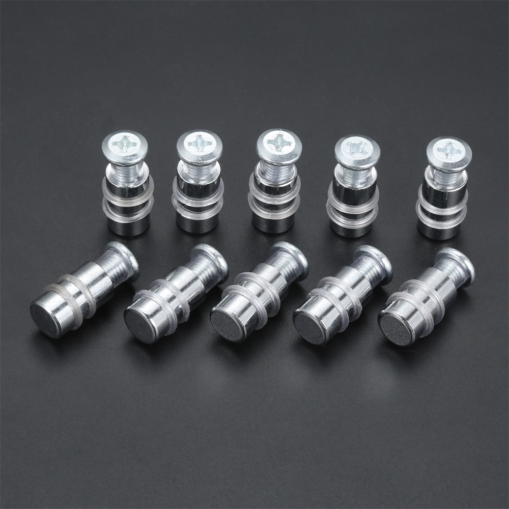 10Pcs Single Head Glass Shelf Holder Polished Chrome Fix Wine Cabinet Studs Pegs