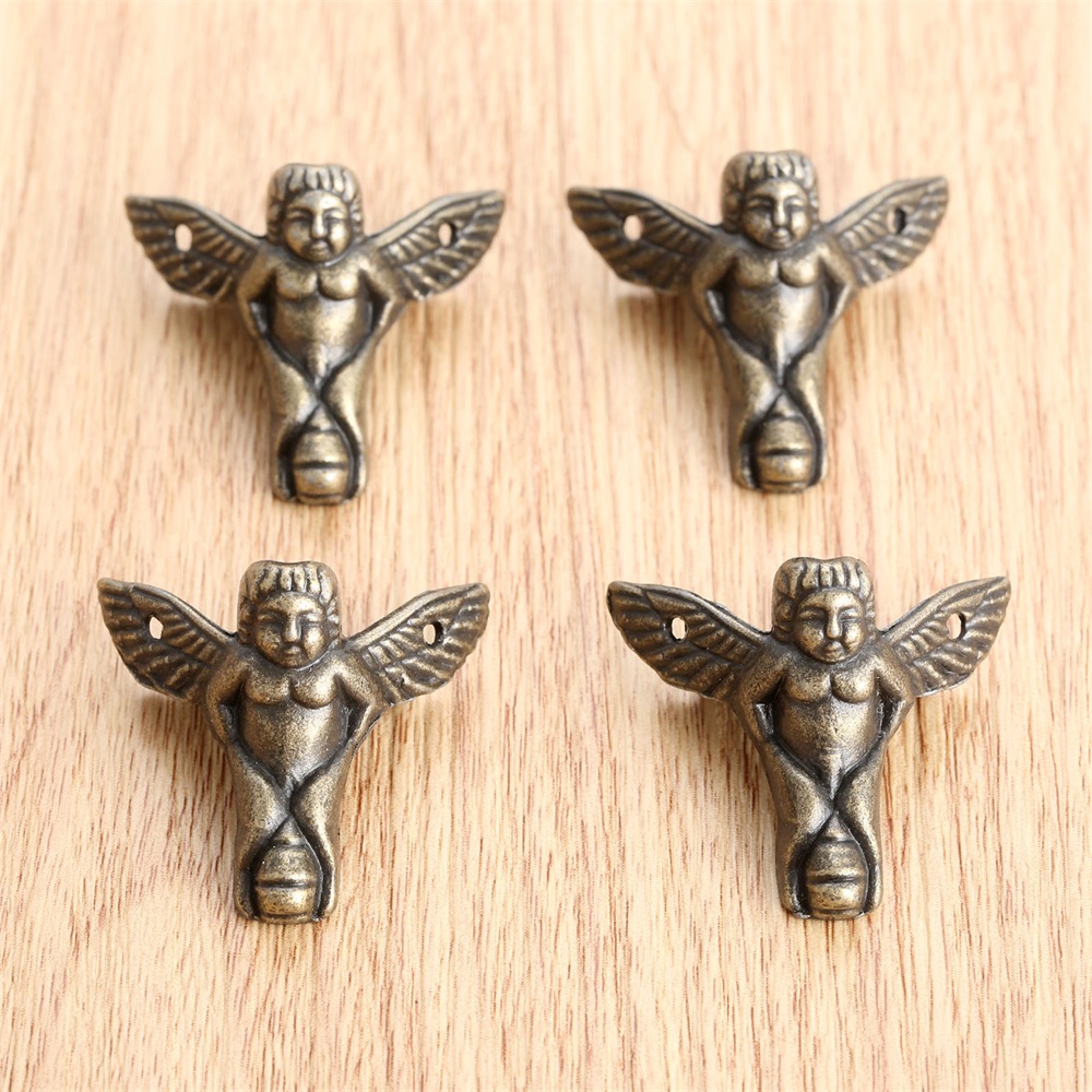 4x Angel Style Jewelry Gift Box Chest Table Feet Leg Corner Protector ...