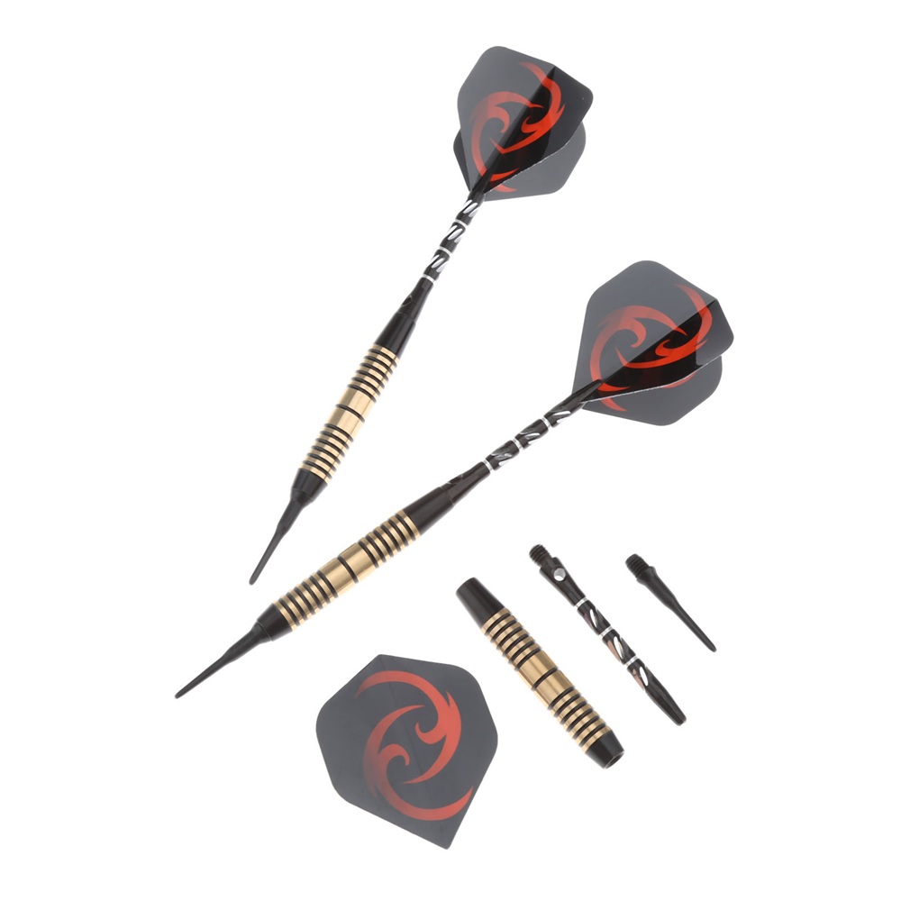 3X Plastic Soft Tip Darts Brass Barrel For Electronic Dartboard Pro Competition