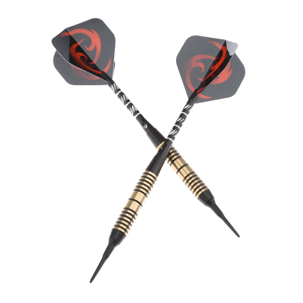 3X Plastic Soft Tip Darts Brass Barrel For Electronic Dartboard Pro Competition