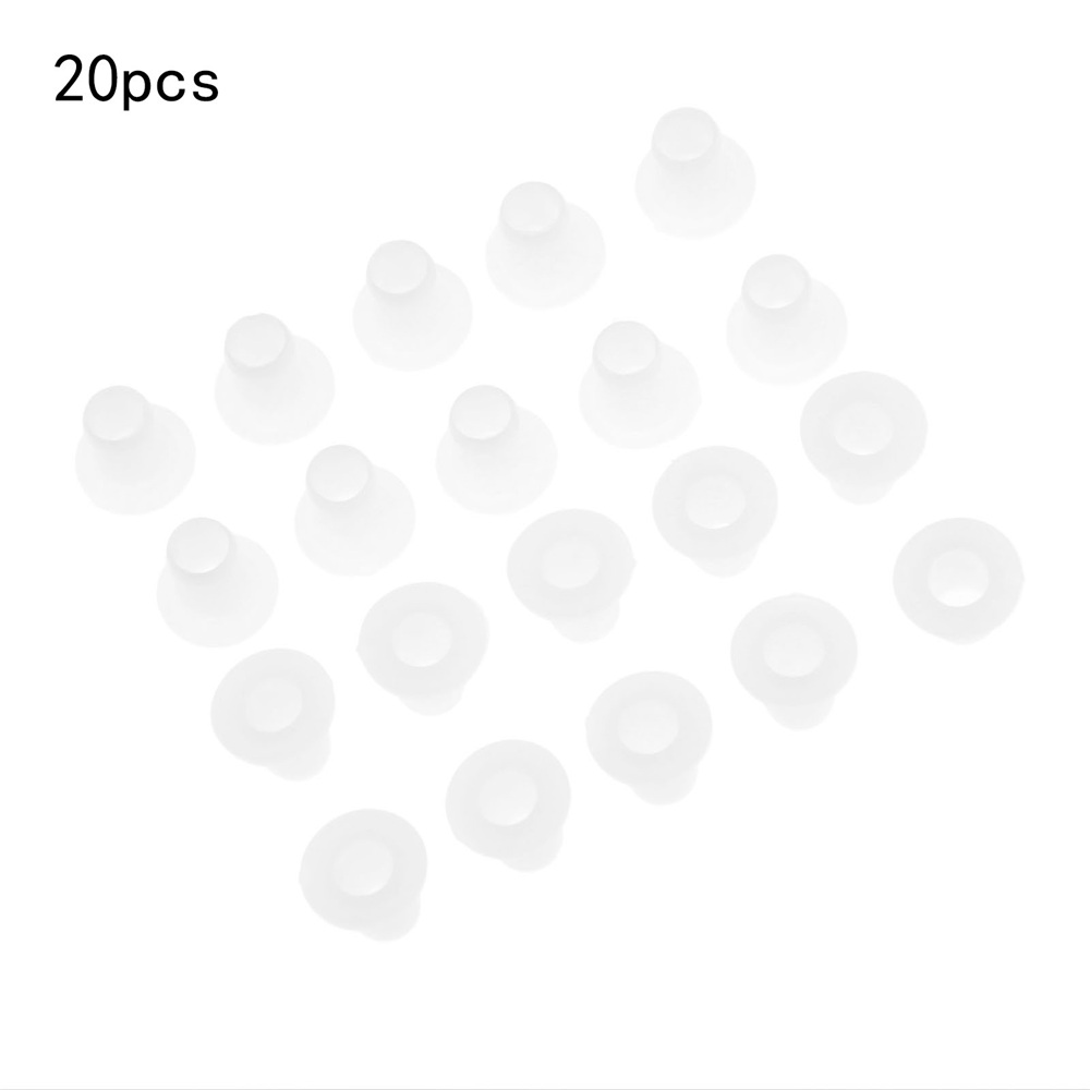 Roller Skating White Plastic Spacers Inline Skate Bearing Bushing Spacer 20Pcs