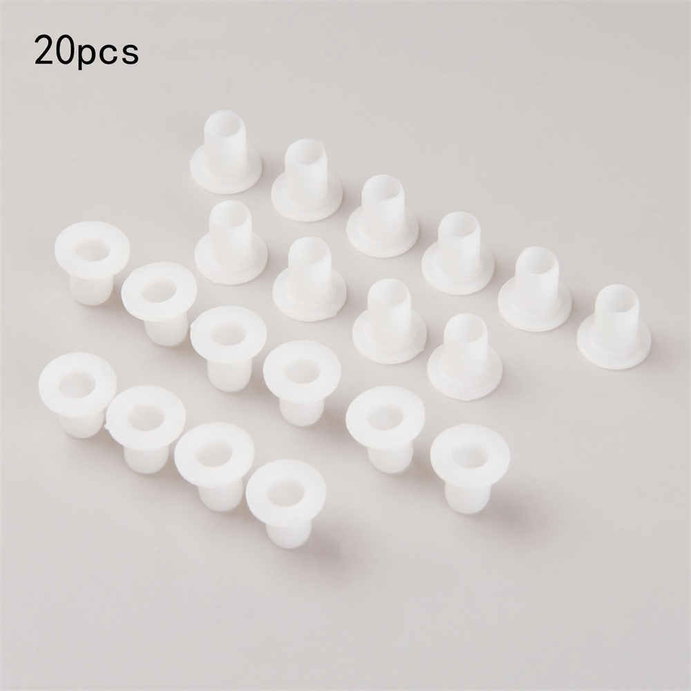 Roller Skating White Plastic Spacers Inline Skate Bearing Bushing Spacer 20Pcs