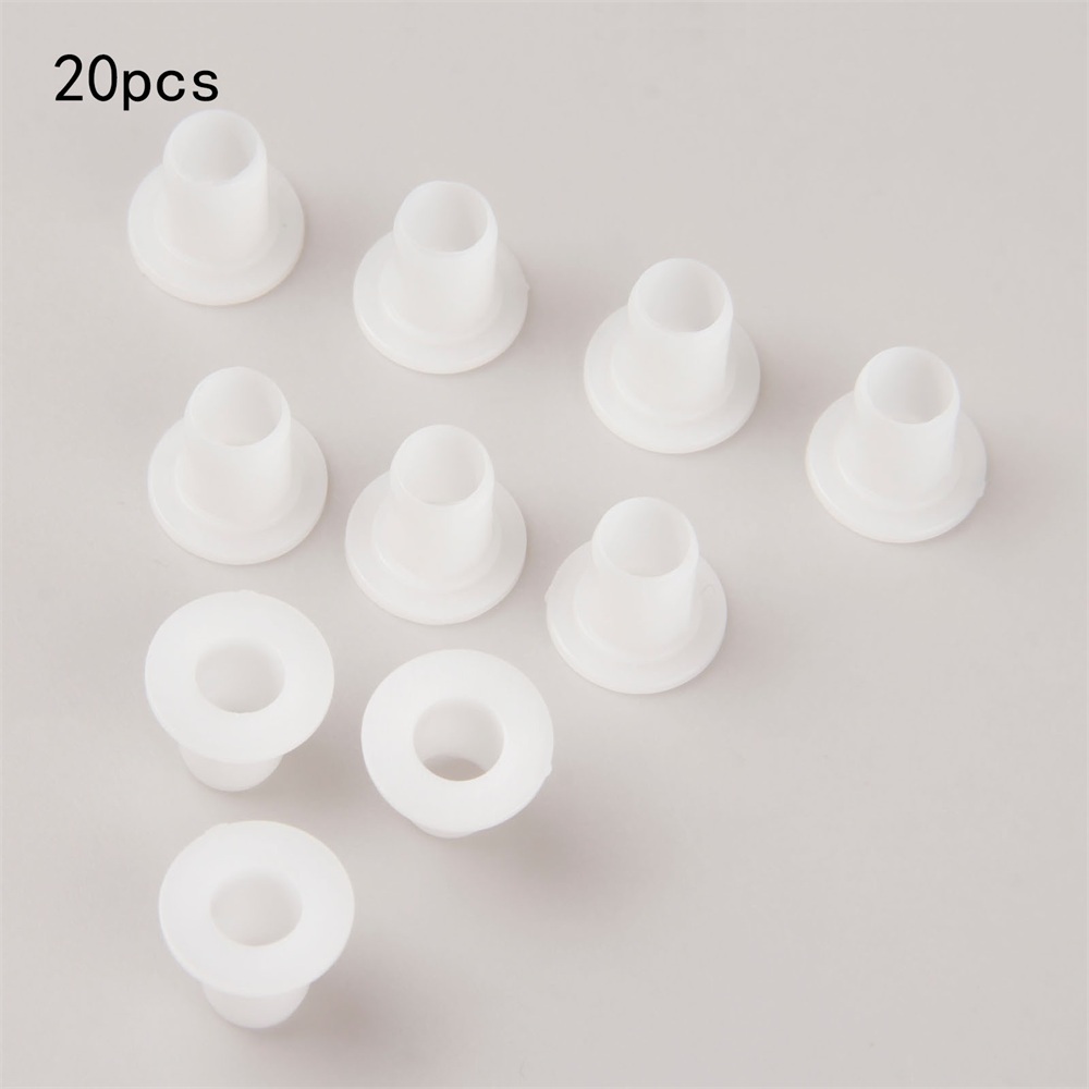 Roller Skating White Plastic Spacers Inline Skate Bearing Bushing Spacer 20Pcs