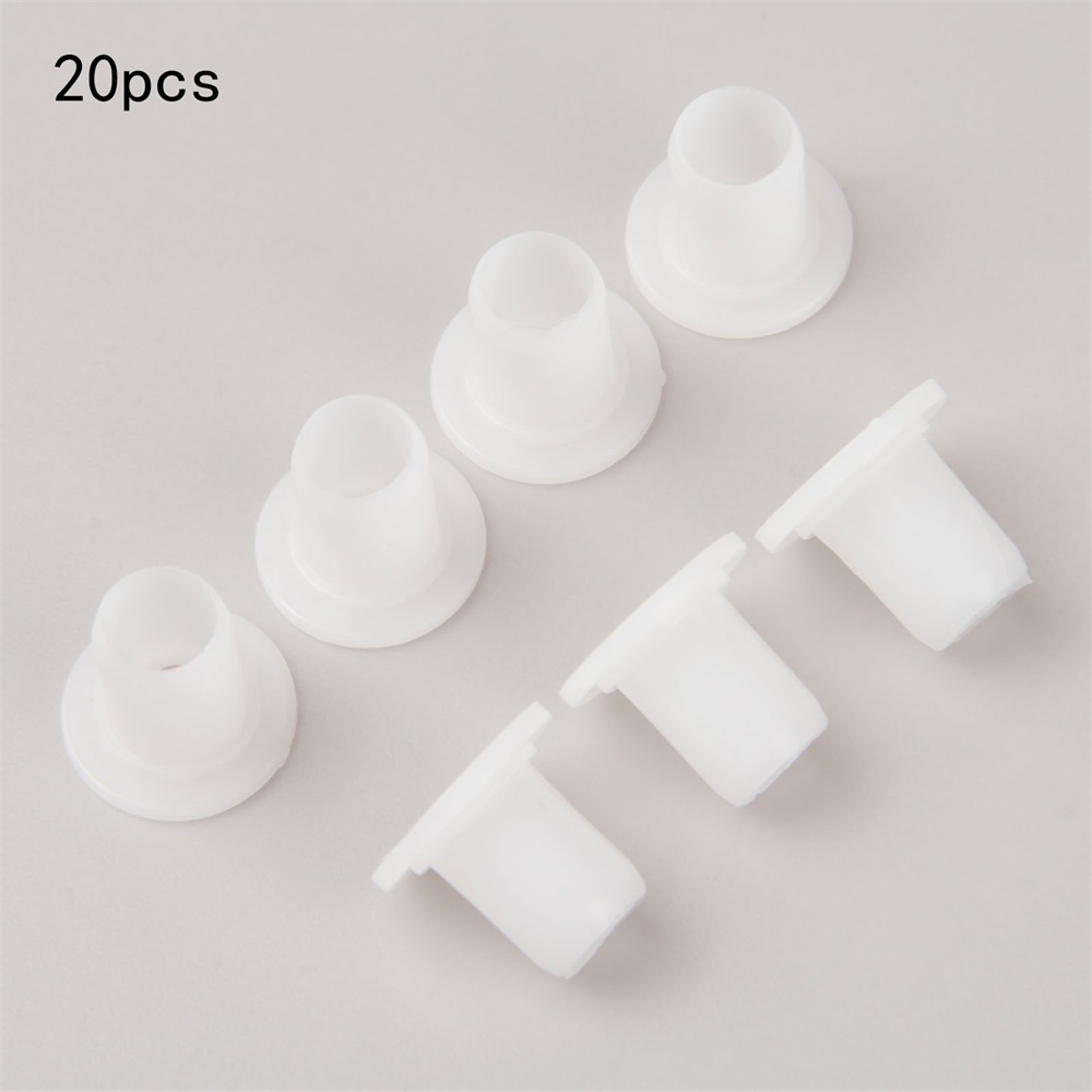 Roller Skating White Plastic Spacers Inline Skate Bearing Bushing Spacer 20Pcs